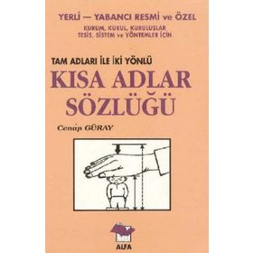 KISA ADLAR SÖZLÜĞÜ - CENAP GÜRAY