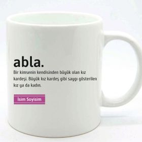 Kişiye Özel Abla Kupa