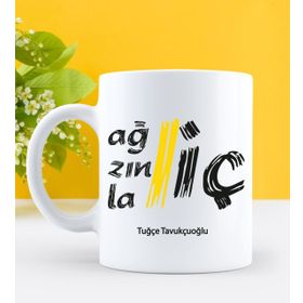 Kişiye Özel Ağzınla İç Tasarımlı Beyaz Kupa Bardak