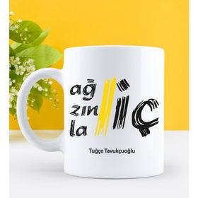 Kişiye Özel Ağzınla İç Tasarımlı Beyaz Kupa Bardak