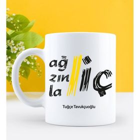 Kişiye Özel Ağzınla İç Tasarımlı Beyaz Kupa Bardak