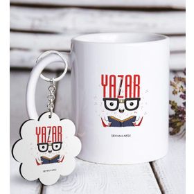 Kişiye Özel Anahtarlık ve Mesleki Yazar Beyaz Kupa