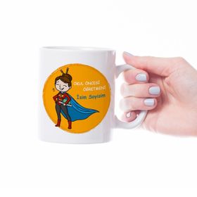 Kişiye Özel Anaokulu Öğretmeni Kupa Bardak