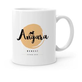 Kişiye Özel Angara Bebesi Beyaz 4 Kupa Bardak