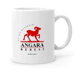 Kişiye Özel Angara Bebesi Beyaz 6 Kupa Bardak