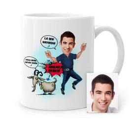 Kişiye Özel Angara Bebesi Karikatür Beyaz 1 Kupa Bardak