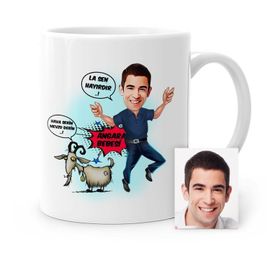Kişiye Özel Angara Bebesi Karikatür Beyaz 1 Kupa Bardak