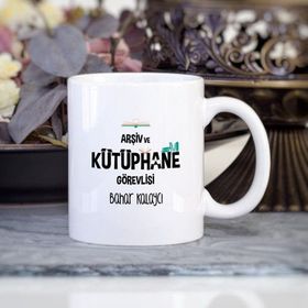 Kişiye Özel Arşiv Ve Kütüphane Görevlisi Kupa Bardak