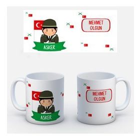Kişiye Özel Asker Kupa