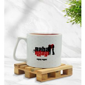 Kişiye Özel Baba Adayı Tasarımlı Middle Beyaz Model 4 Kupa