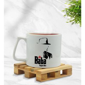 Kişiye Özel Baba Godfather Tasarımlı Middle Beyaz Model 16 Kupa