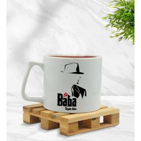 Kişiye Özel Baba Godfather Tasarımlı Middle Beyaz Model 16 Kupa