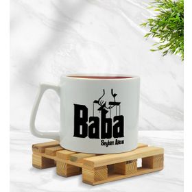 Kişiye Özel Baba Godfather Tasarımlı Middle Beyaz Model 5 Kupa