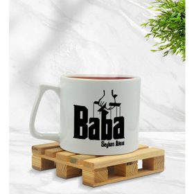 Kişiye Özel Baba Godfather Tasarımlı Middle Beyaz Model 5 Kupa