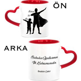 Kişiye Özel Babalar Günü Beyaz Kupa