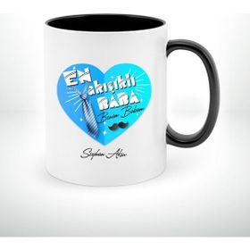 Kişiye Özel Babalar Günü En Yakışıklı Baba Tasarımlı Kupa