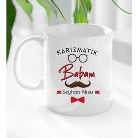 Kişiye Özel Babalar Günü Karizmatik Babam Tasarımlı Kupa