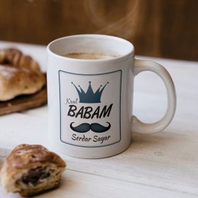 Kişiye Özel Babalar Günü Kral Babam Kupa