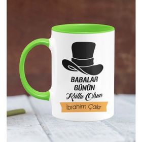 Kişiye Özel Babalar Günü Yeşil Kupa