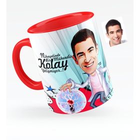 Kişiye Özel Bay Elektrik Mühendisi Karikatürlü Kırmızı 1 Kupa Bardak