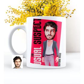Kişiye Özel Bay Olağan Şüpheli Karikatürlü Beyaz Kupa Bardak