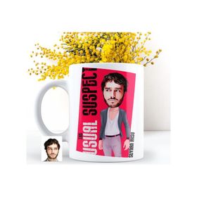 Kişiye Özel Bay Olağan Şüpheli Karikatürlü Beyaz Kupa Bardak