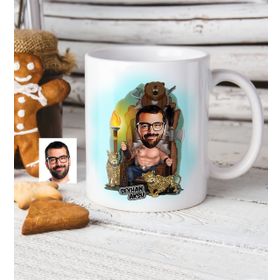Kişiye Özel Bay Viking Karikatür Beyaz Kupa Bardak