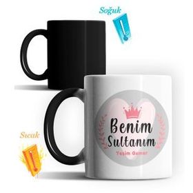 Kişiye Özel Benim Sultanım Tasarımlı Kupa