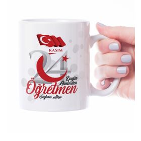 Kişiye Özel Bugün Günlerden-2 Beyaz Kupa Bardak