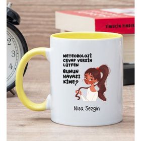 Kişiye Özel Bunun Havası Kime Sarı Kupa