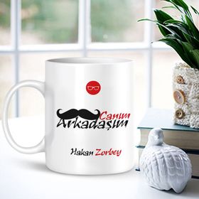 Kişiye Özel Canım Arkadaşım-004 Beyaz Kupa Bardak