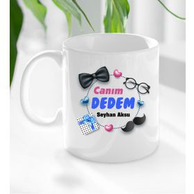Kişiye Özel Canım Dedem Tasarımlı Kupa