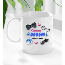Kişiye Özel Canım Dedem Tasarımlı Kupa