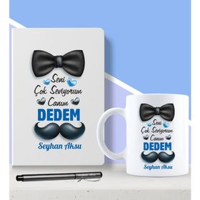 Kişiye Özel Canım Dedem Tasarımlı Kupa