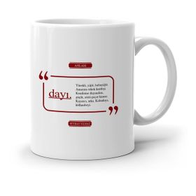 Kişiye Özel Dayı-2 Beyaz Kupa Bardak