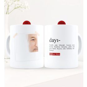 Kişiye Özel Dayı-2 Beyaz Kupa Bardak