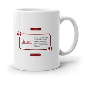 Kişiye Özel Dayı-2 Beyaz Kupa Bardak