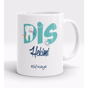 Kişiye Özel Diş Hekimi Tasarımlı Kupa Bardak