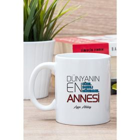 Kişiye Özel Dünyanın En İyi Annesi Beyaz Kupa