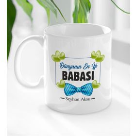 Kişiye Özel Dünyanın En İyi Babası Beyaz Kupa
