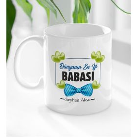 Kişiye Özel Dünyanın En İyi Babası Beyaz Kupa