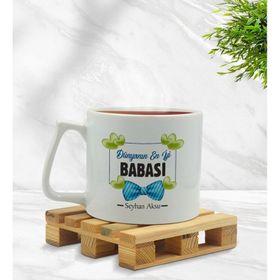 Kişiye Özel Dünyanın En İyi Babası Beyaz Kupa