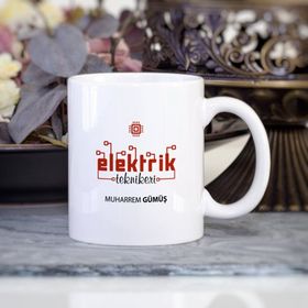 Kişiye Özel Elektrik Teknikeri Kupa Bardak