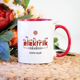 Kişiye Özel Elektrik Teknikeri Kupa Bardak