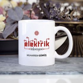 Kişiye Özel Elektrik Teknisyeni Kupa Bardak