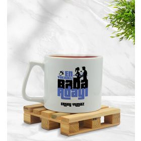 Kişiye Özel En Yakışıklı Baba Adayı Tasarımlı Middle Beyaz Model 1 Kupa