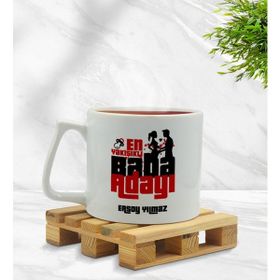 Kişiye Özel En Yakışıklı Baba Tasarımlı Middle Beyaz Kupa