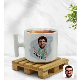 Kişiye Özel Erkek Cerrah Karikatürlü Beyaz Kupa Bardak