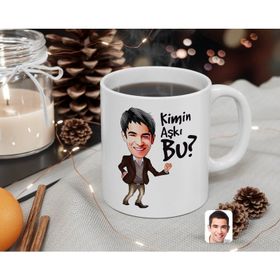 Kişiye Özel Erkek Kimin Aşkı Bu Karikatürlü Beyaz Kupa