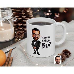 Kişiye Özel Erkek Kimin Bebeği Bu Karikatürlü Beyaz Kupa